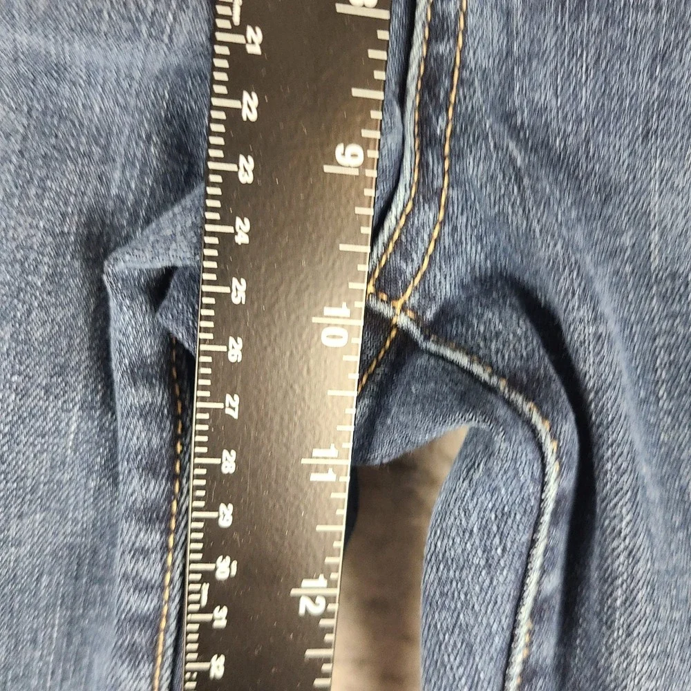 Fidelity Jeans Men 34x28 Blue Slim Straight Jimmy KRUSH Medium Wash Denim HEMMED